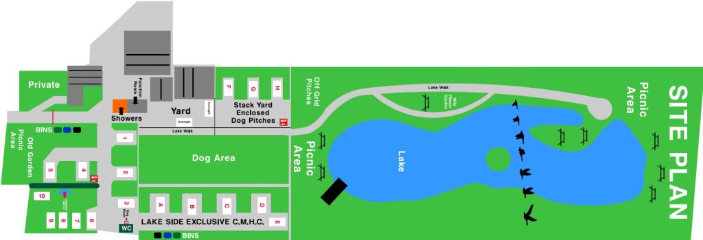 Map of Yew Tree Farm site